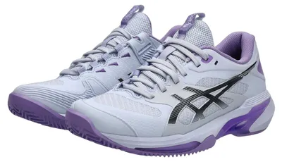 Image de Chaussures de tennis ASICS SOLUTION SPEED FF 4 CLAY pour femmes, couleur bleu/gris anthracite, taille 39,5