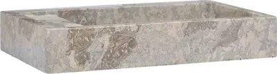 Produktbild von vidaXL Waschbecken Grau 58x39x10 cm Marmor