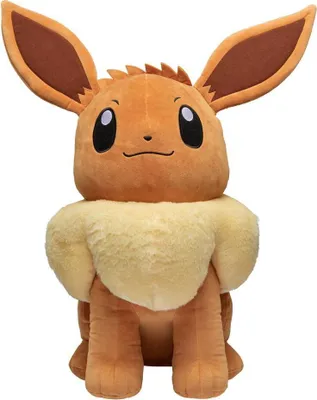 Produktbild von Pokémon - 24' Eevee Plüsch, Superweich, 61 cm, Braun