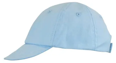 Imagen del producto de Gorro para bebé, 100% algodón, color azul claro, ajustable y transpirable, ideal para bebés
