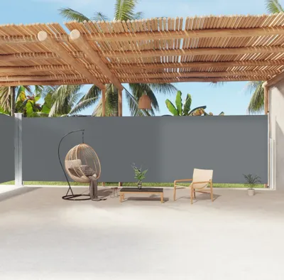 Immagine prodotto di Maison Exclusive - Tenda da sole laterale estensibile, antracite, 220x1200 cm