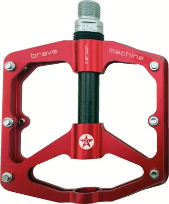 Produktbild von Brave Brave Mach. Ped. Carbon Cnc Plattform Rot