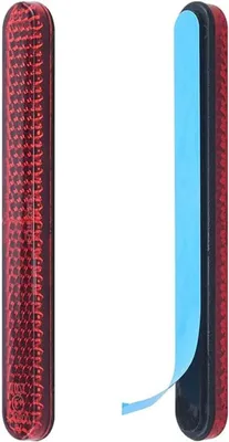 Produktbild von 2 Stück Motorrad-Rückreflektoren, selbstklebende Reflektoren, rote Nummernschilder, Motorradreflektoren, für Fahrräder und Motorräder