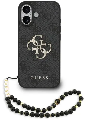 Zdjęcie produktu dla Etui Guess 4G Strap Classic Logo do iPhone 17 czarny
