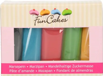 Produktbild von FunCakes Mandelhaltige Zuckermasse Multipack 5 x 100g