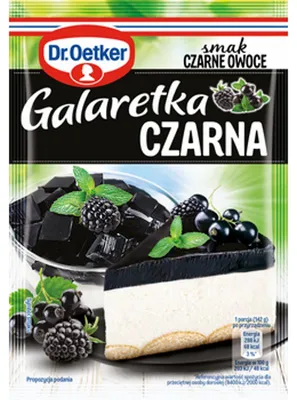 Obrázek produktu pro Dr.Oetker galaretka o smaku jeżyn i czarnej porzeczki 70 g