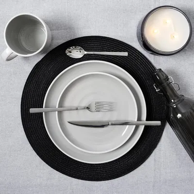 Image de Assiette Bicolore Grise 26.5Cm