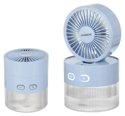 Productafbeelding van Mini-ventilator met blauwe nevelverspreider