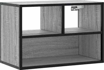 Image de vidaXL Armoire TV Gris Sonoma 60x31x39,5 cm Bois composite et métal