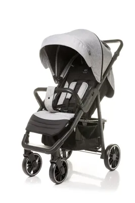 Obrázek produktu pro 4Baby | Kočárek - Kočárek Buggy - Světle šedý - s hliníkovým rámem - Ochrana nohou - Pohodlný a praktický - do 22 kg - Moody XXII