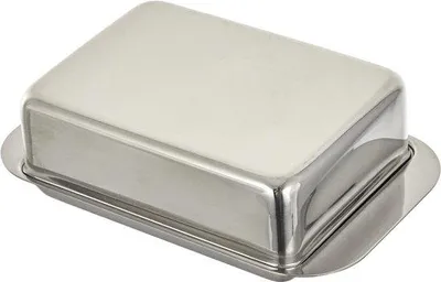 Imagen del producto de Bol de acero inoxidable con tapa - Blanco - Dimensiones: 15 x 94 x 42 cm