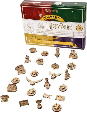 Produktbild von Ugears 3D mechanisches Holzpuzzle Harry Potter - Adventskalender