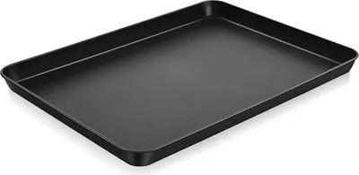 Obrázok produktu pre Plech na pečenie obdĺžnikový veľký z uhlíkovej ocele s nepriľnavým povrchom 40,5x30,5x2,5 cm