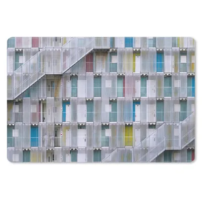 Produktbild von MuchoWow® Mauspad Mousepad Wohnungen - Türen - Architektur - Treppe 27x18 cm - Mousepads - Maus Mat - Pad - Mausunterlage - Büroartikel - Desk Matten
