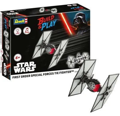 Produktbild von Star Wars TIE Fighter Modellbausatz, Build & Play, Mit Sound und Licht, Ab 6 Jahren