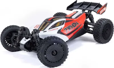 Image de Arrma RC Buggy Typhon Grom Mega 380 4X4 RTR 1:18 avec batterie, chargeur rouge