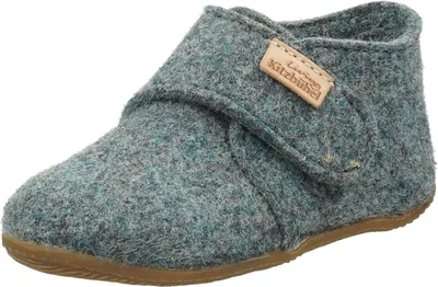 Zdjęcie produktu dla Buty dla niemowląt Living Kitzbühel, model Babyklettschuh, filc, jednolity kolor, szary, rozmiar EU 20