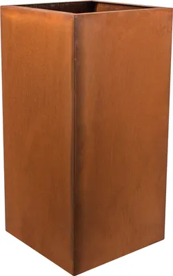 Produktbild von KÖHKO® Designer-Blumenkübel aus Cortenstahl Viva 45 x 45 x 80 cm | Pflanztopf in Edelrost-Optik