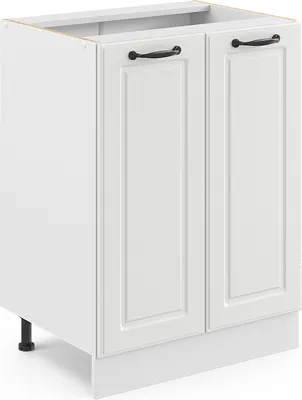 Produktbild von Vicco Küchenunterschrank R-Line, 60 cm ohne Arbeitsplatte, Weiß Landhaus/Weiß
