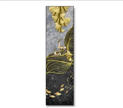 Produktbild von TPFLiving Kunstdruck LW-312 (OHNE RAHMEN) Poster - Leinwand - Wandbild - Hochauflösender Giclée-Druck, langlebig und hochwertig - Hochbildformat - Abstrakte Formen -  - Größe: 30x120cm