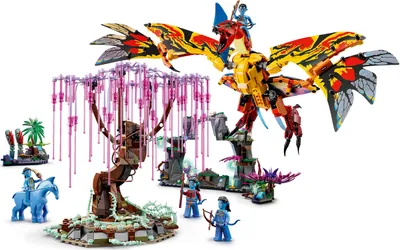 Produktbild von LEGO 75574 Avatar Toruk Makto und der Baum der Seelen, Bauspielzeug mit 4 Minifiguren, im Dunkeln leuchtende Pandora Szenarien, 2022 Film Set