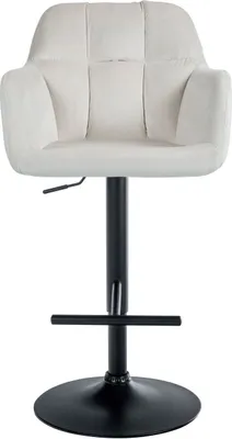 Produktbild von Barhocker Natoma Samt schwarz creme