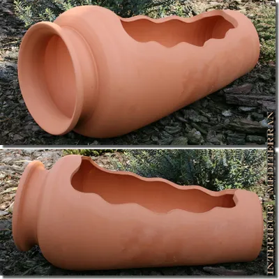 Produktbild von BODENVASE KRÄUTERTOPF TERRACOTTA "LIEGEND" - ca.60 CM