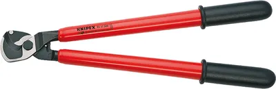 Produktbild von Knipex 95 17 500, Seitenschneiderzange, 2,7 cm, Aluminium, Stahl, Aluminium, Schwarz, Rot, 500 mm