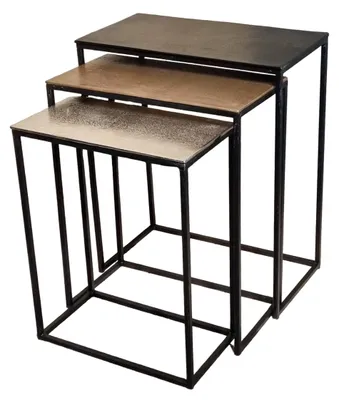 Imagen del producto de Conjunto de 3 mesitas auxiliares Aida