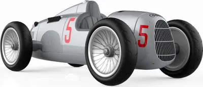 Produktbild von Baghera Spielzeugauto - Audi Rennwagen silber Geschenkauto Kinder