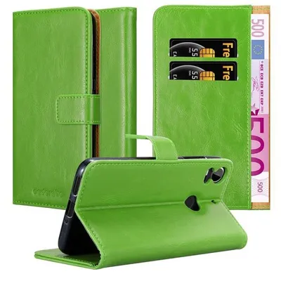 Immagine prodotto di Cadorabo cover per HTC Desire 10 PRO cover protettiva in verde cover telefono cellulare cover libro custodia custodia