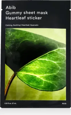 Image de Abib Gummy Sheet Mask Heartleaf Sticker 27 ml