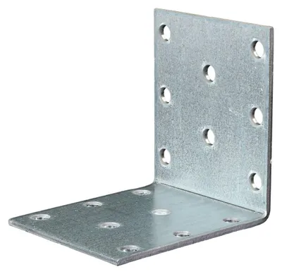 Produktbild von GAH Lochplattenwinkel, Winkelverbinder, sendzimirverzinkt, 60 x 60 x 50 mm, Stärke: 2 mm