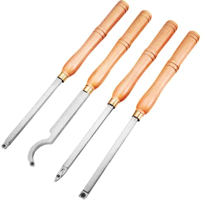 Image de Couteau à trancher VEVOR 4pcs Outil de tournage 12mm Ciseau à bois