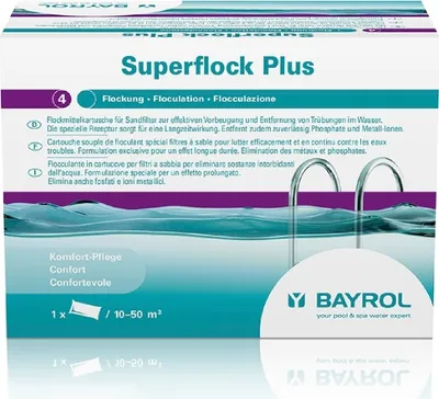 Produktbild von BAYROL Superflock Poolklärer, 1 kg Tube