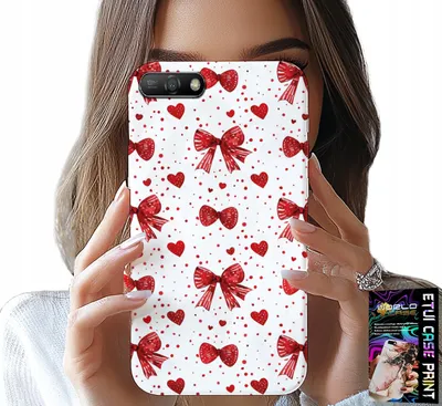 Produktbild von Fall Für Huawei Y6 2018 - Rote Bänder Schleife Mode-Designs