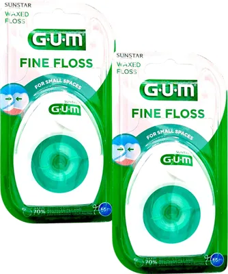 Produktbild von 2x GUM Fine Floss Zahnseide 2x 55m