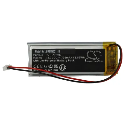 Produktbild von vhbw Akku kompatibel mit XP Deus WS4, WS3, WS5, WS2, WS1 Metalldetektor (700 mAh, 3,7 V, Li-Polymer)