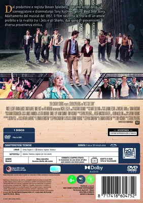 Produktbild von Walt Disney Pictures West Side Story, Film, DVD, Deutsch, Englisch, Italienisch, Musical, Deutsch, Englisch, Italienisch, 2.39:1