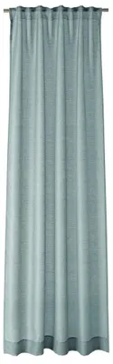 Gardine halbtransparent 130x250 cm Blaugrau Schlaufenband