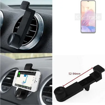 Produktbild von K-S-Trade Lüftungshalterung kompatibel mit Blackview Oscal C80 KFZ-Halterung Autohalterung Handy-halterung Lüftungsgitter Lüftungsschlitze Schwarz