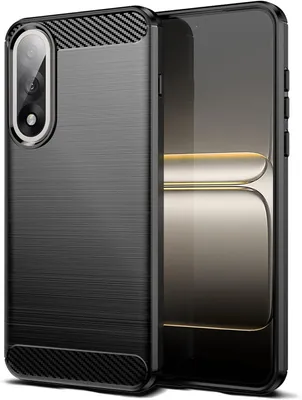 Produktbild von Handyhülle TPU, ultradünn, kompatibel mit OnePlus Nord 5, stoßabsorbierend, Kohlefaseroptik