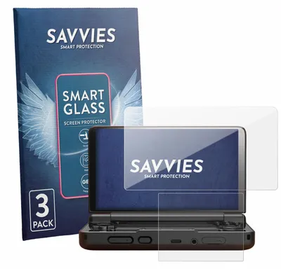 Produktbild von 3x Savvies Schutzglas Folie für AYN Thor 9H Panzer Schutzfolie Glas Displayschutz klar transparent