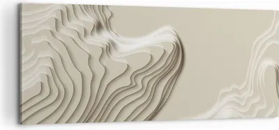 Produktbild von Bild auf Leinwand - Leinwandbild - Einteilig - Dreidimensional cremig strukturell - 100x40cm Wand Bild Wanddeko Wandbilder Leinwanddruck Bilder Wanddekoration Leinwand bilder AB100x40-4648