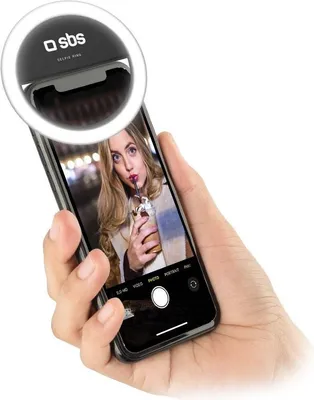 Produktbild von SBS Selfie Ring Light, LED-Licht mit Intensitätseinstellung