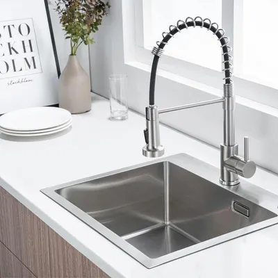 Produktbild von LOMAZOO Küchenarmatur PEARL Ausziehbar Edelstahl