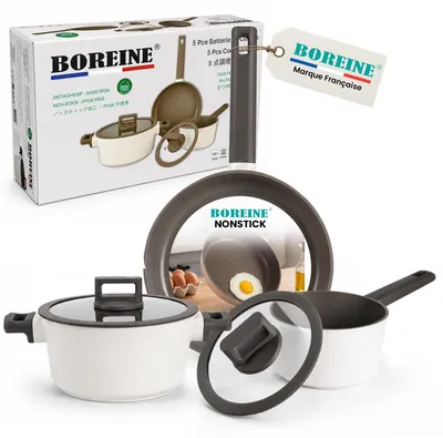 Image de Ensemble de 5 poêles en induction pour une cuisine saine