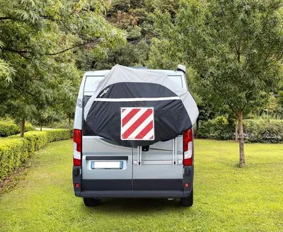 Produktbild von Famanu Fahrradhülle für Caravan und Camper - für 2 oder 3 Fahrräder