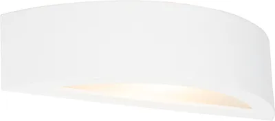 Produktbild von QAZQA - Landhaus I Vintage Landhaus Wandleuchte Gips Weiß - Aurel Novo I Wohnzimmer I Schlafzimmer - Rund - LED geeignet E14