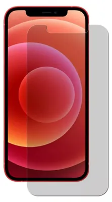 A screen protector is shown placed over an iPhone 15 Pro.